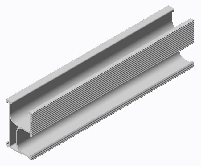 Fastensol 3000mm Silver Rail